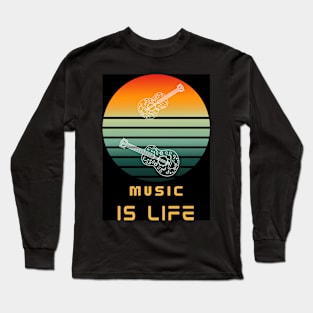 Music is Life Long Sleeve T-Shirt